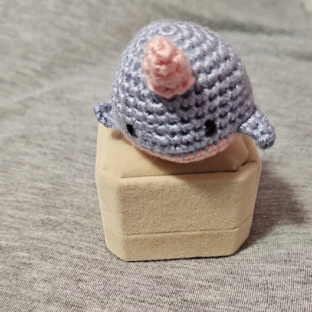 Crocheted Narwhal Plush